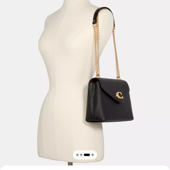 Coach Tammie Black Leather Crossbody Bag - Picture 4 of 7